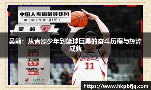 吴前：从青涩少年到篮球巨星的奋斗历程与辉煌成就